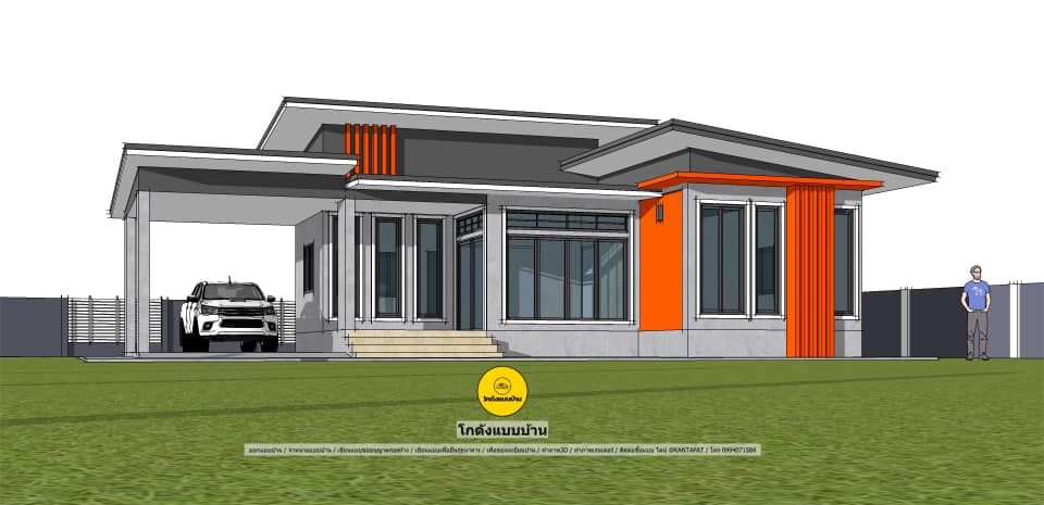 ไอเดียแบบบ้านโมเดิร์น 1 ห้องนอน
