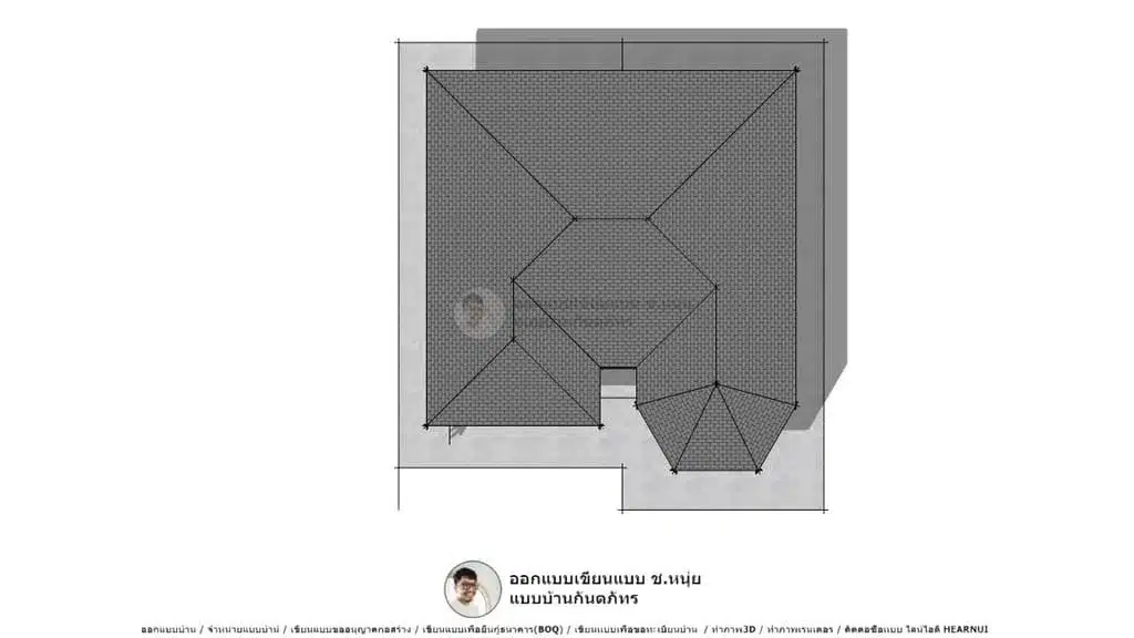 แบบบ้านคอนเทมโพรารี่-P-618 บ้านสวยทันสมัย บ้านเดี่ยวยอดนิยม