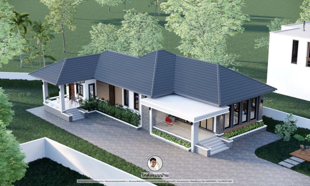 รับเขียนแบบบ้านP-986
