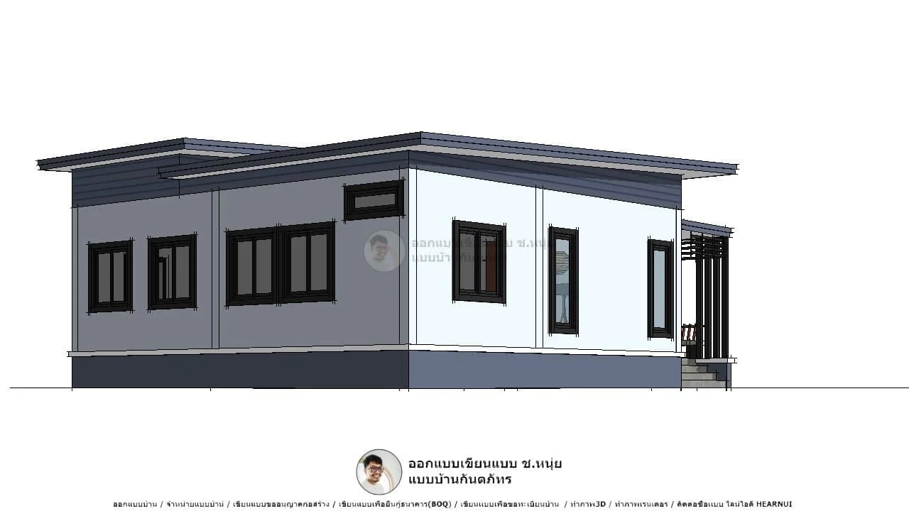 แบบบ้านชั้นเดียว-P-487-4