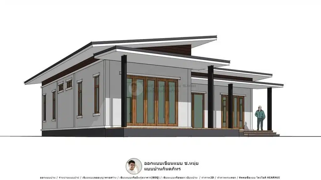 แบบบ้านชั้นเดียว-P-809-2