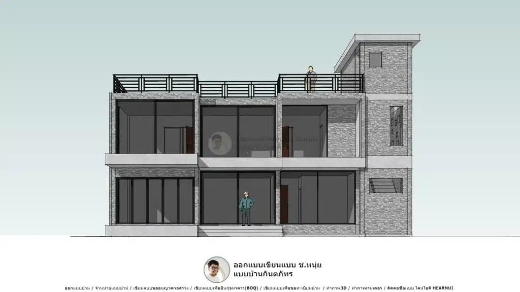 แบบบ้านทรงกล่อง-P-604-1