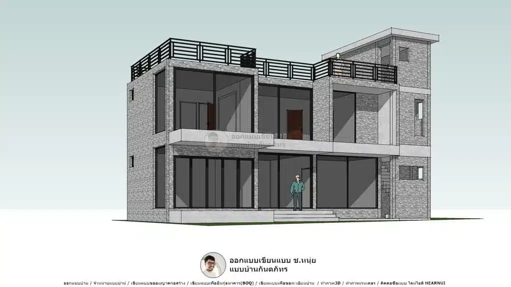 แบบบ้านทรงกล่อง-P-604-2