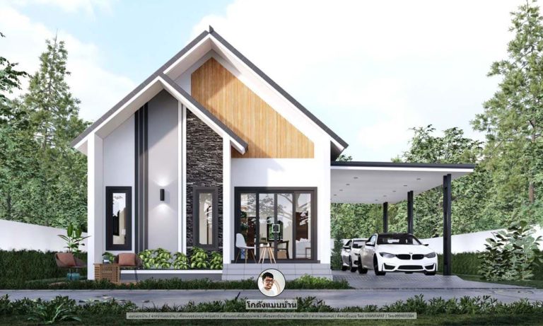 บ้านทรงจั่วนอร์ดิก Nordic House สวยเรียบ มีเสน่ห์ แบบบ้านนอร์ดิก-S-028