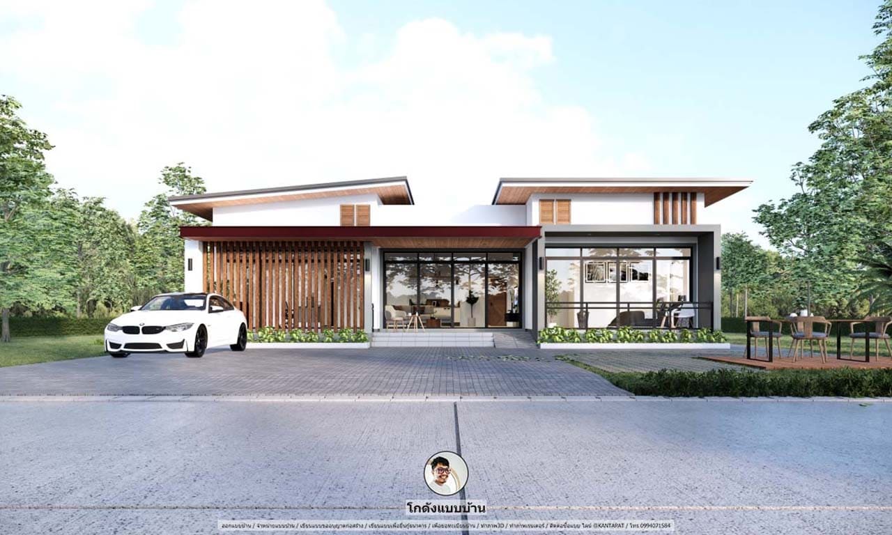 บ้านโมเดิร์นสุดฮิต มาแรงสุดในปี2022 Modernstyle แบบบ้านโมเดิร์น-P-940