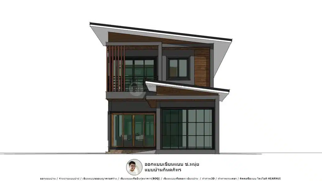 แบบบ้านโมเดิร์น2ชั้น-P-581-1