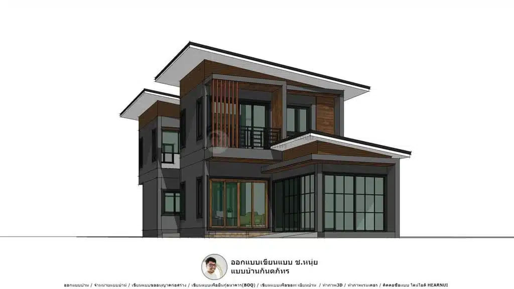 แบบบ้านโมเดิร์น2ชั้น-P-581-2