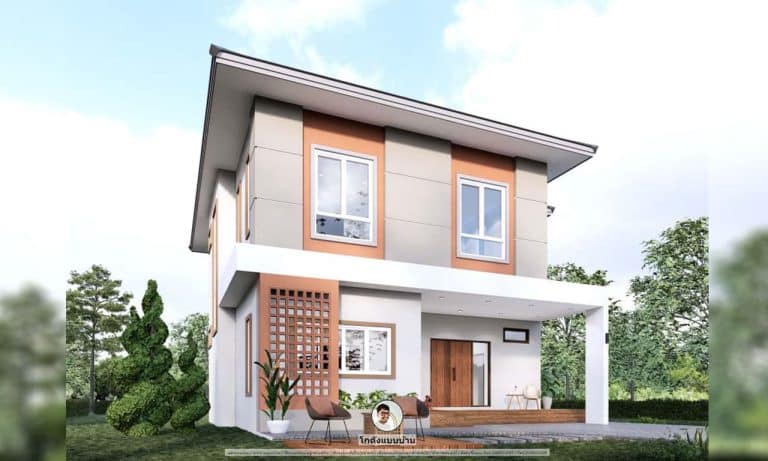 แบบบ้านวินเทจ บ้านสวยสองชั้นมีเสน่ห์ P-1012-บ้านปั้นหยามินิมอล Panya Minimalstyle