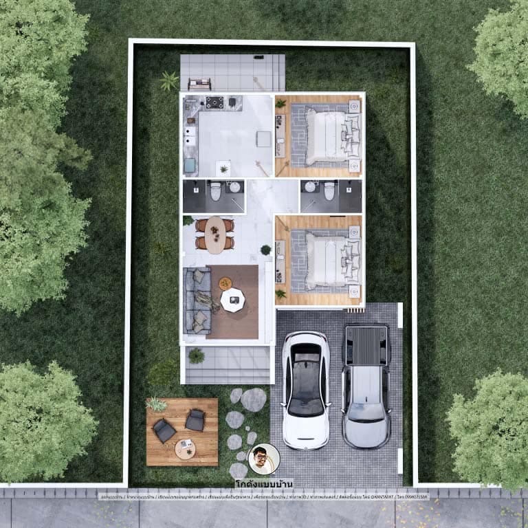 P-1200-บ้านโมเดริ์นมินิ-4 - โกดังแบบบ้าน 95 thailandhomeplan แบบบ้าน ...