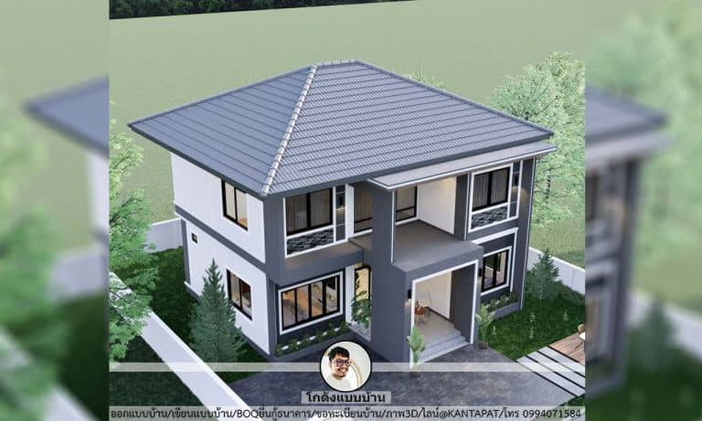 Two Storeyhouse บ้านปั้นหยาสองชั้น-P-854 3 ห้องนอน 2 ห้องน้ำ