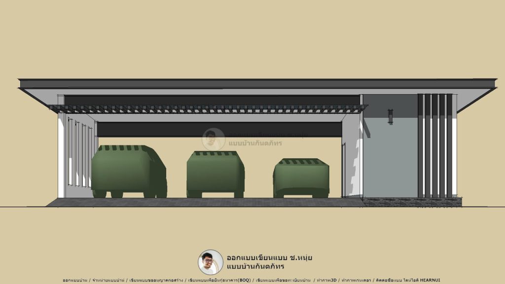 M-028-เขียนแบบโรงจอดรถ-1