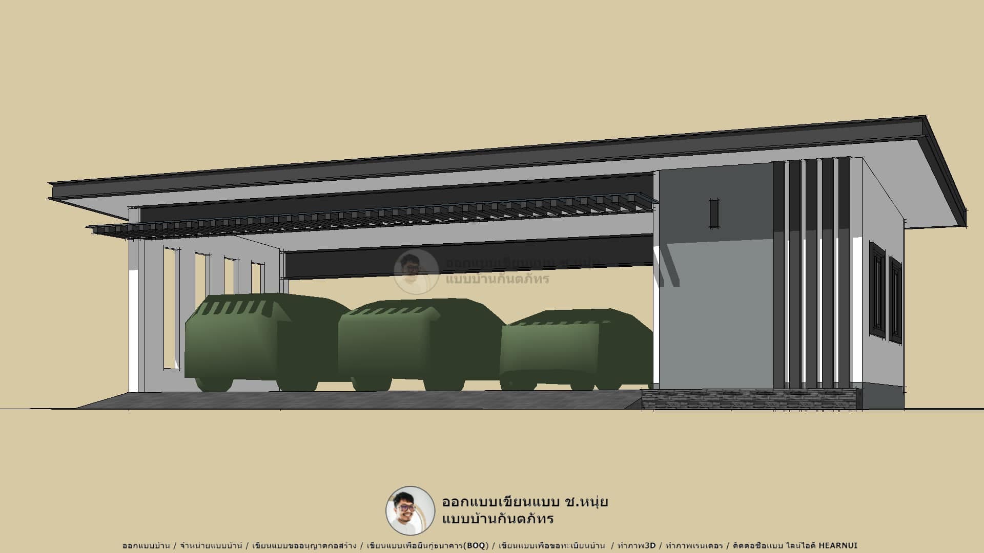 M-028-เขียนแบบโรงจอดรถ-2