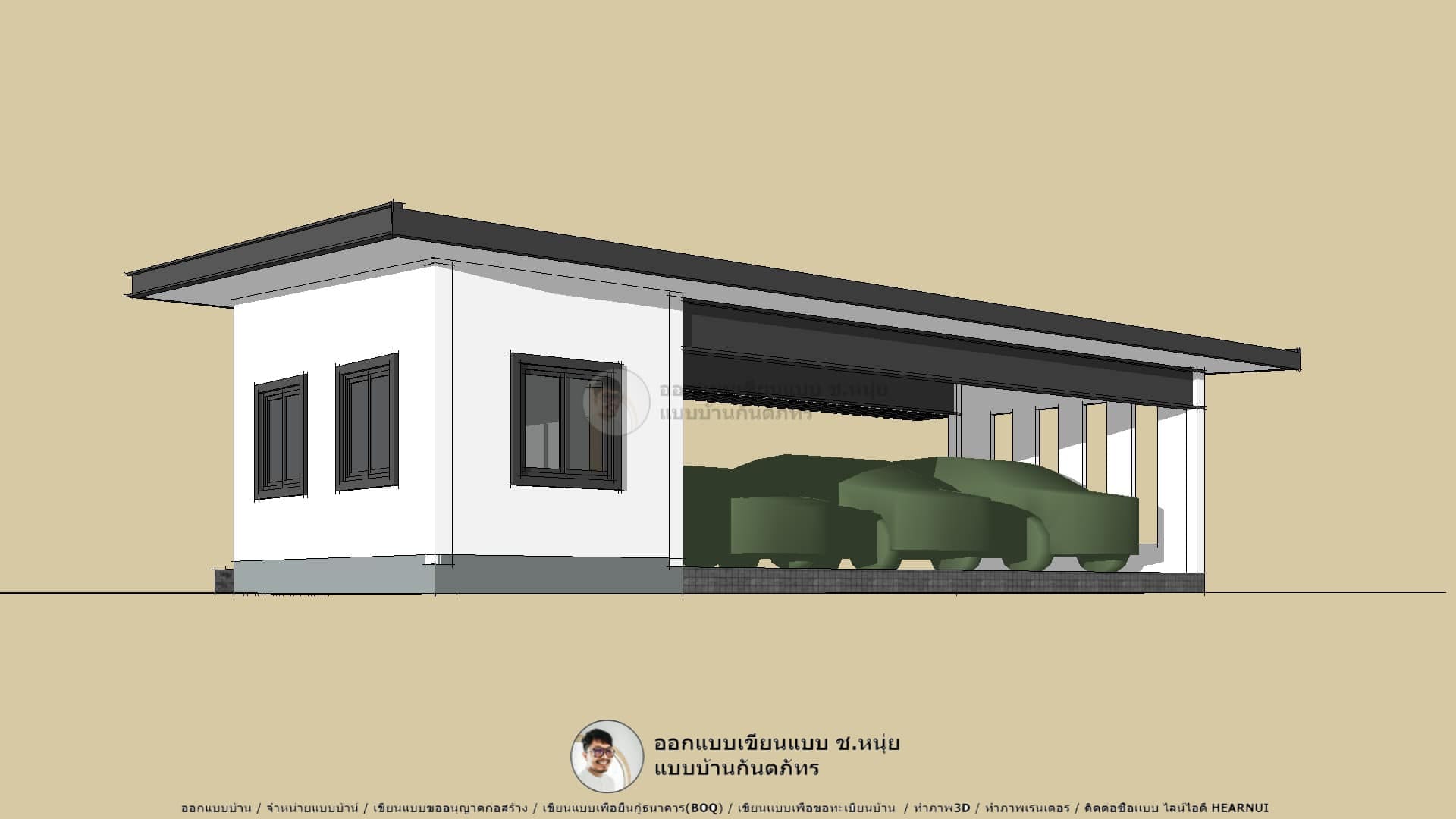 M-028-เขียนแบบโรงจอดรถ-3