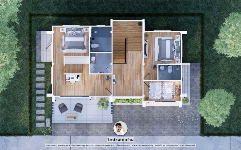 P-1201 บ้านสไตล์นอร์ดิก แบบบ้าน2ชั้นสวยน่าอยู่ ไอเดียบ้านดูฟรี