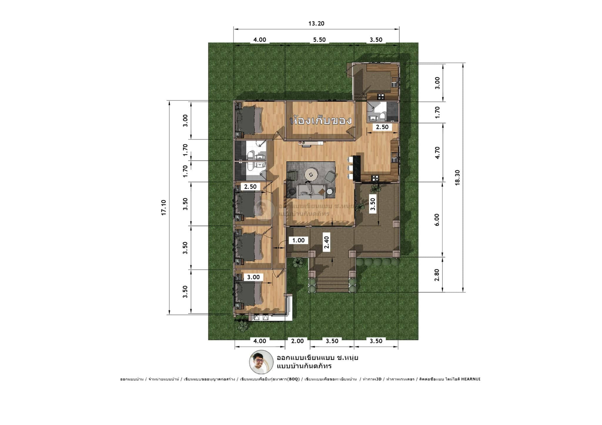 P-1245-แบบบ้านทรงปั้นหยา-9