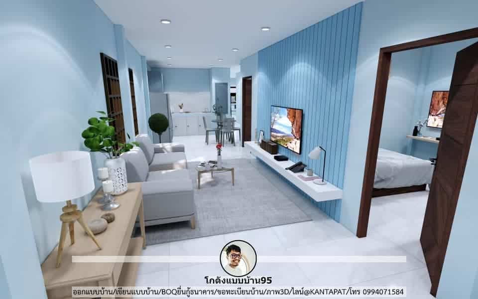 P-770-งานออกแบบภายในบ้าน Renovate บ้านชั้นเดียว 3 ห้องนอน