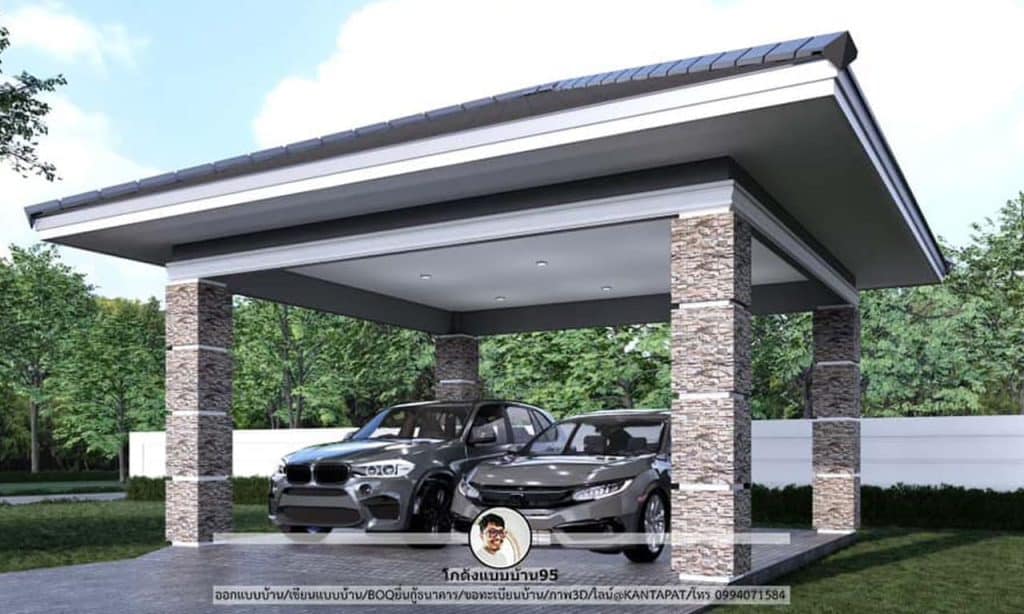 โรงจอดรถ ไอเดียออกแบบบ้านโรงจอดรถ Garage