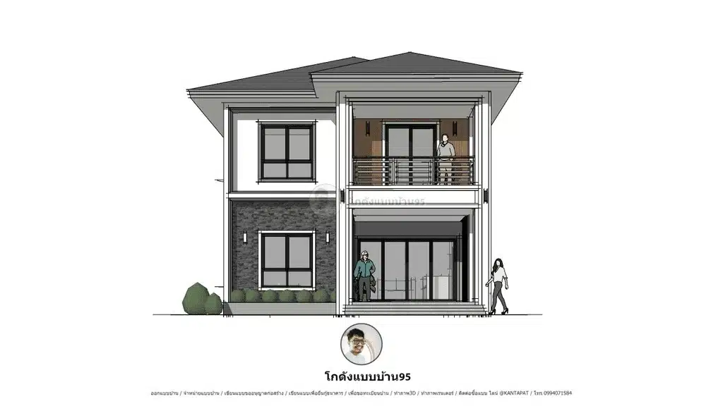 P-1564-บ้านปั้นหยา2ชั้น-1