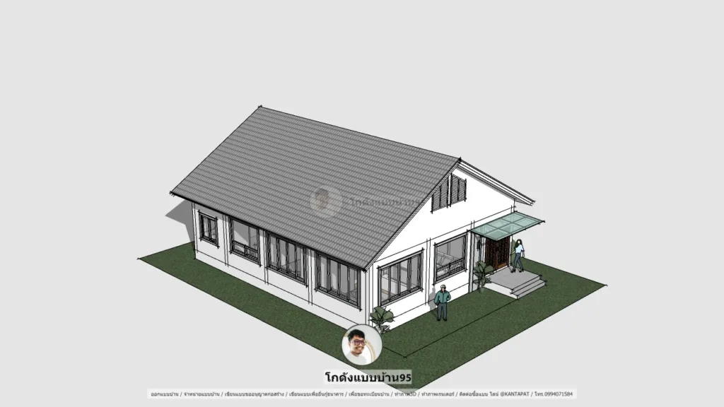 แบบบ้านทรงจั่ว P-1702 (15)