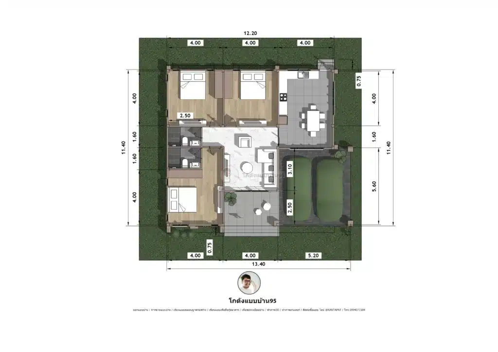 แบบบ้านนอร์ดิก P-1782 (10)