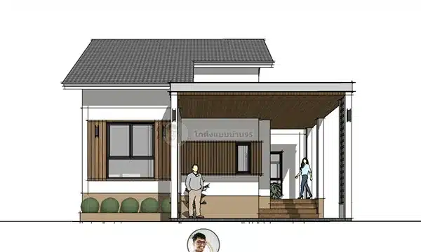 รับออกแบบบ้าน แบบบ้านมูจิ P-1753 บ้านที่มีไสต์ ด้วยดีไซน์แบบญี่ปุ่น