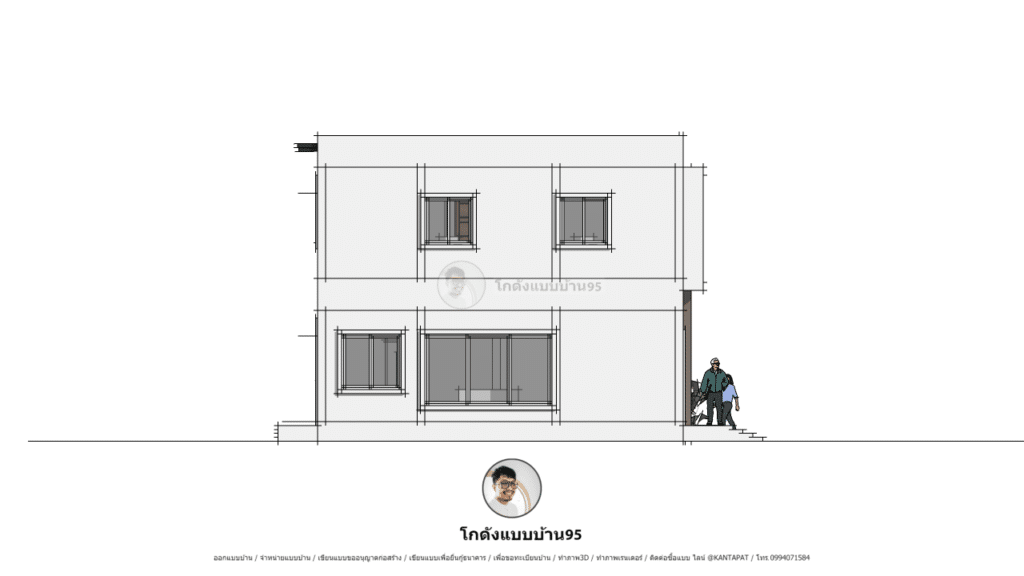 แบบบ้าน2ชั้นP-1811