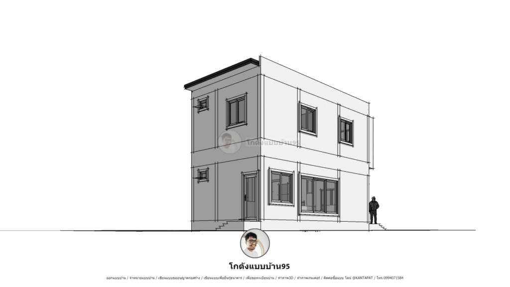 แบบบ้าน2ชั้นP-1811