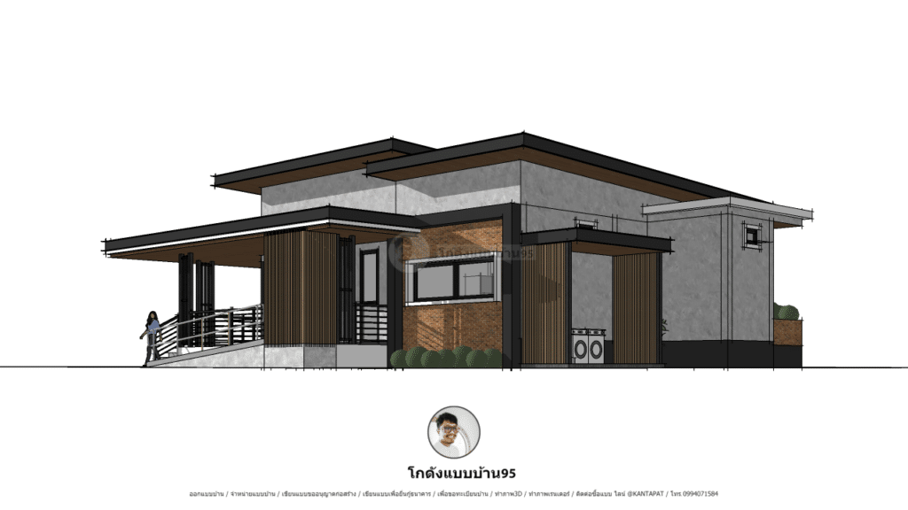 แบบบ้านโมเดิร์น P-1819 (5)