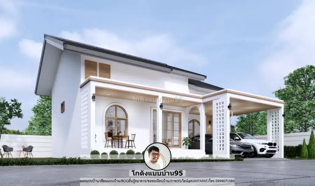 แบบบ้านมูจิ Muji House P-1858 บ้านน่ารักสุดอบอุ่น