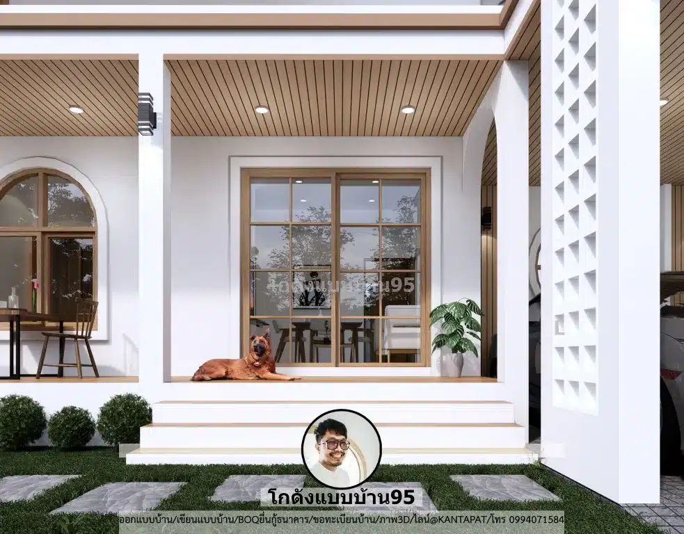 แบบบ้านมูจิ Muji House P-1858 บ้านน่ารักสุดอบอุ่น