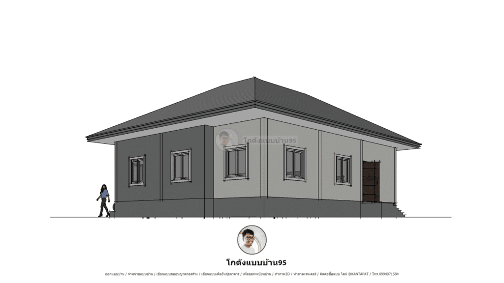 แบบบ้านชั้นเดียว P-1923 (5)