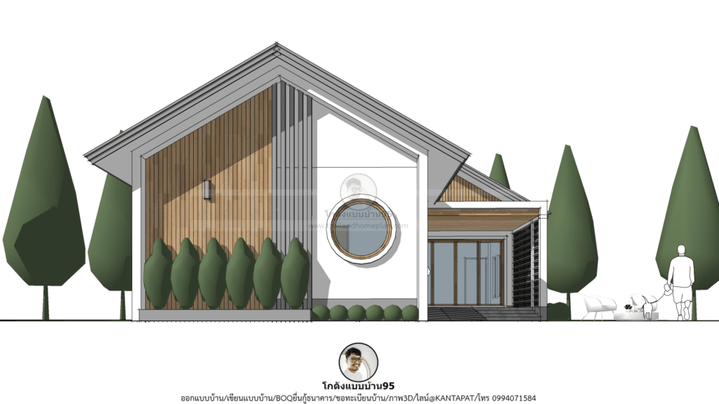 รับออกแบบบ้าน P-1862