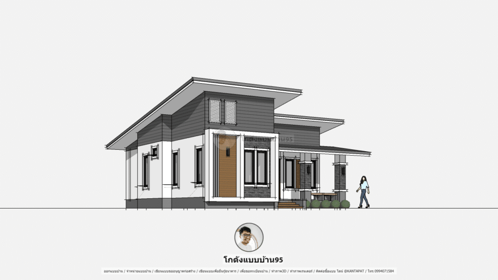 แบบบ้านโมเดิร์น P-1884 (3)