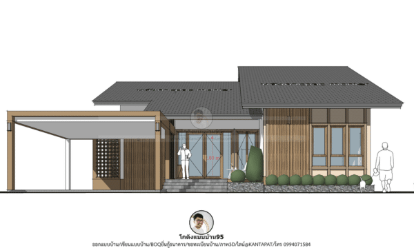แบบบ้านมูจิ P-1866 บ้านยอดนิยม บ้านชั้นเดียว ดีไซน์สวยทันสมัย