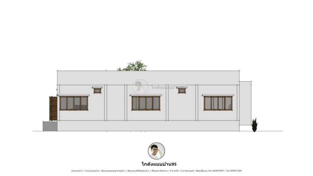 แบบบ้านชั้นเดียวP-1975