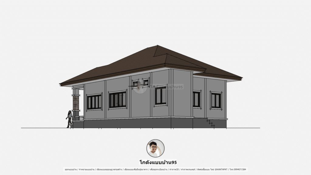 แบบบ้านทรงปั้นหยา P-1954 (7)