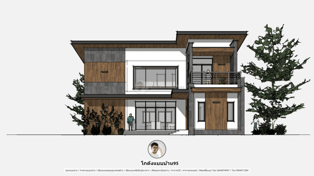 บ้านโมเดิร์น2ชั้น P-1981 (1)
