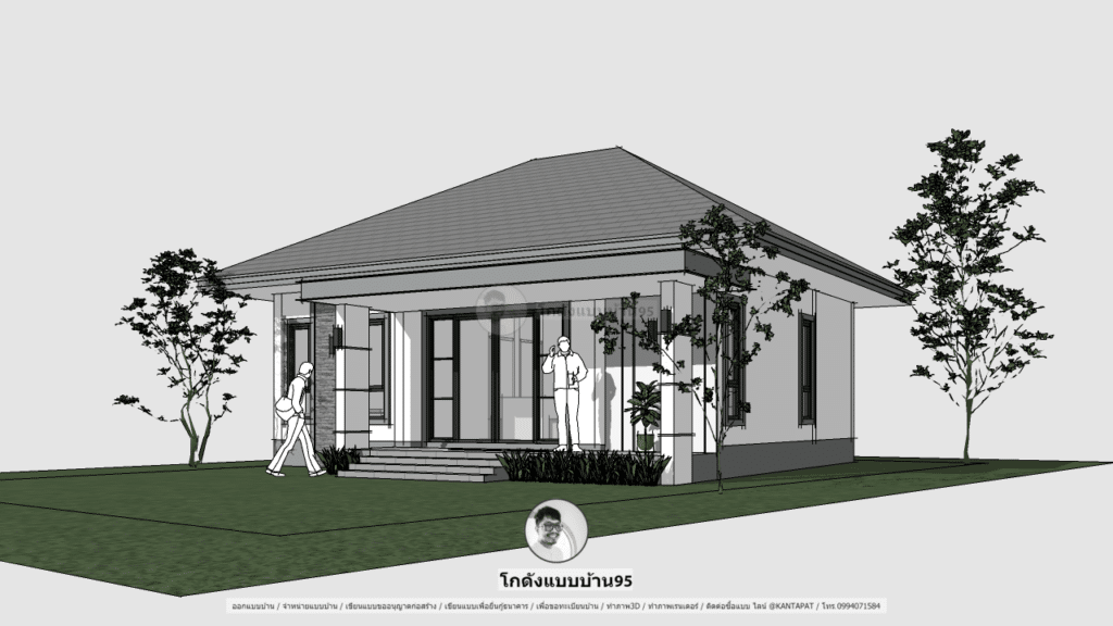 แบบบ้านชั้นเดียว P-2072 (2)