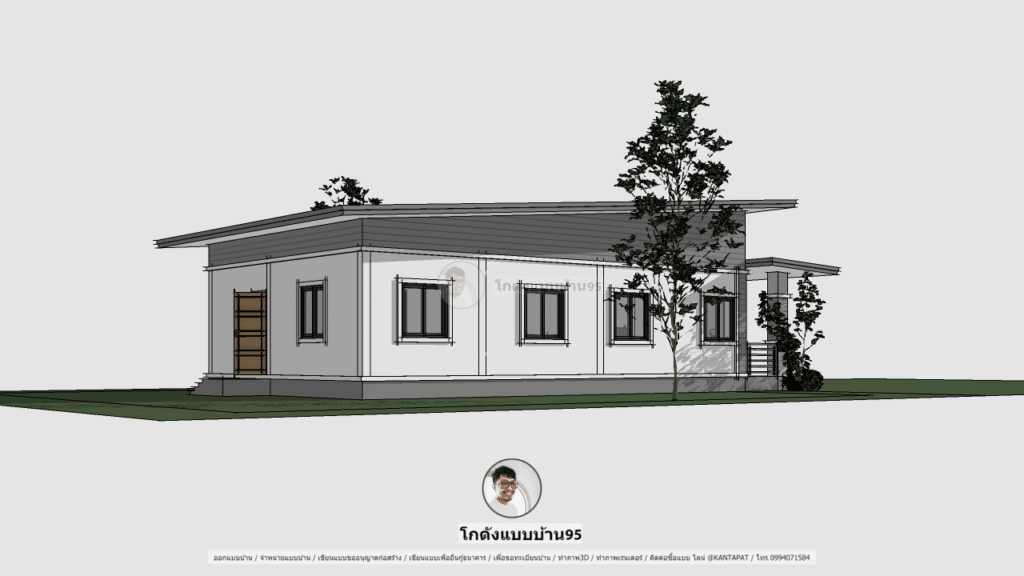 ออกแบบบ้านโมเดิร์น P-2129 เขียนแบบบ้าน