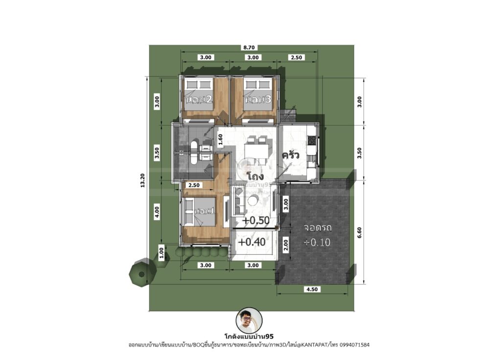 แบบบ้าน3ห้องนอน S-133 (9)