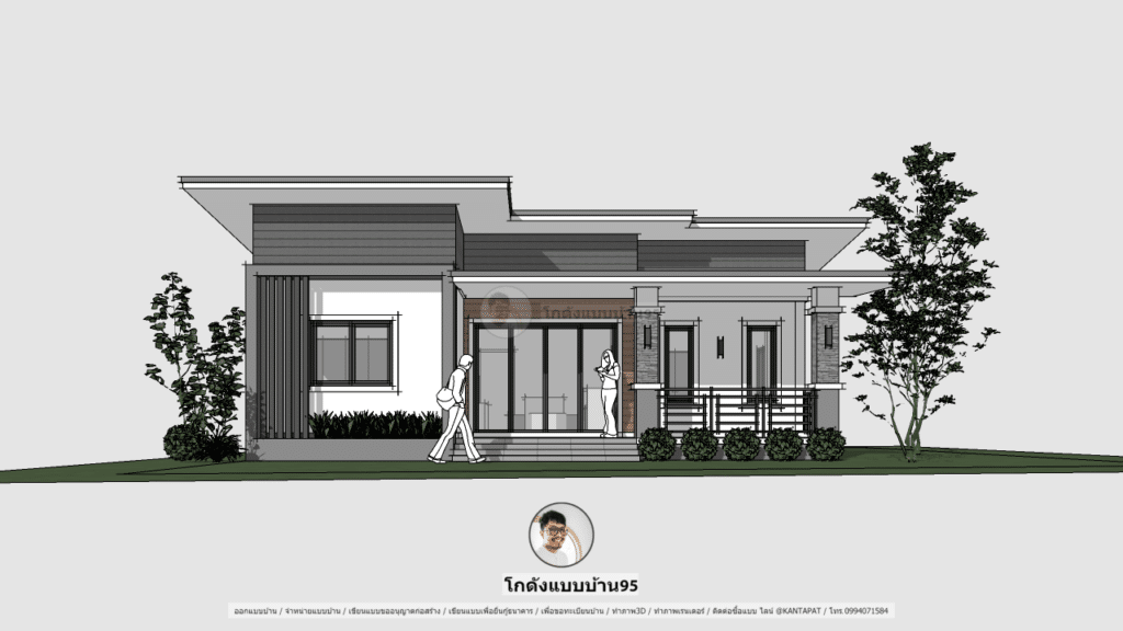 บ้านโมเดิร์นชั้นเดียวP-2147 (1)