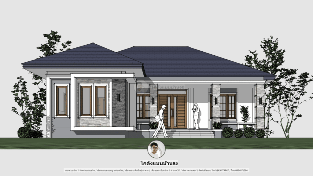 รับออกแบบบ้าน P-2103 (1)