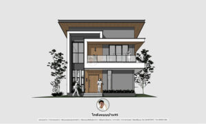 ออกแบบบ้าน2ชั้นP-2140 bg