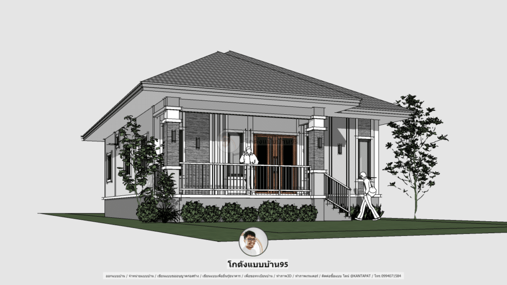 แบบบ้านชั้นเดียว P-2134 (3)