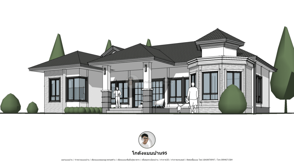 แบบบ้านชั้นเดียว P-2181 (2)