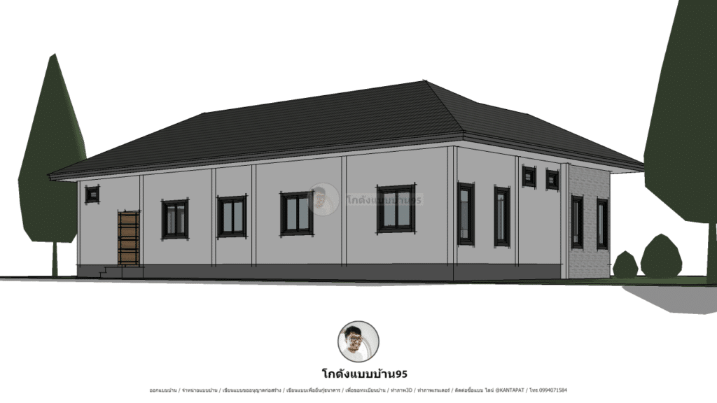 แบบบ้านชั้นเดียว P-2181 (4)