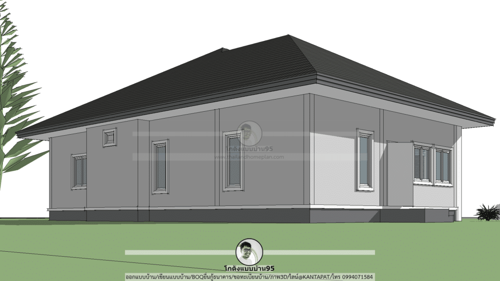 แบบบ้านชั้นเดียว P-2217 (2)