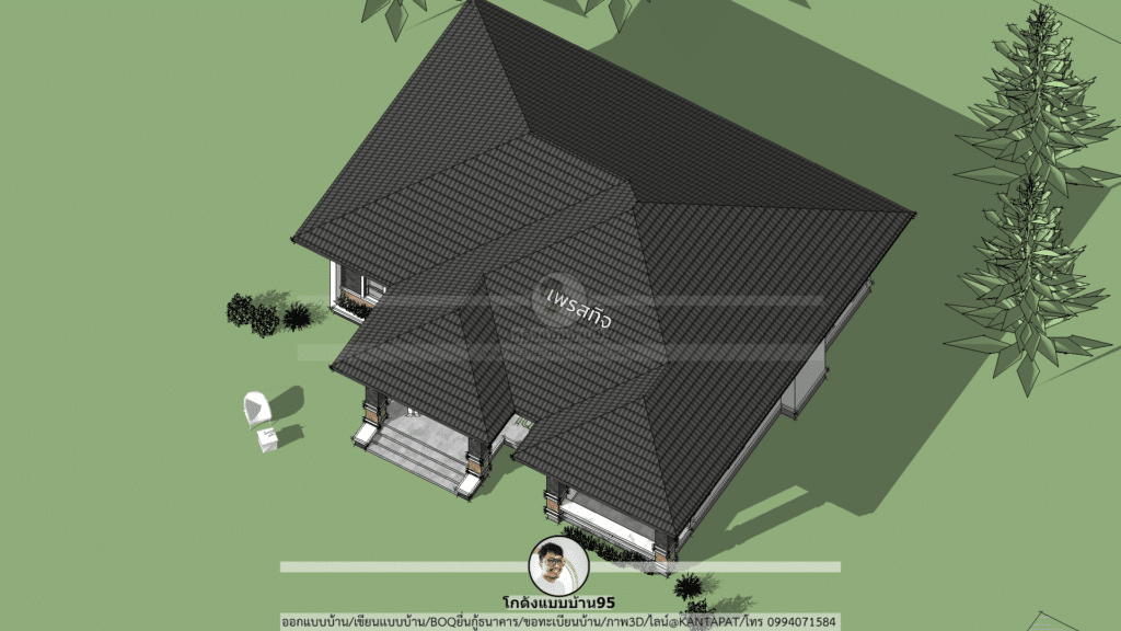 แบบบ้านชั้นเดียว P-2217 (7)