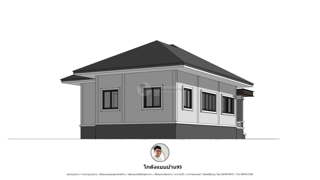 แบบบ้านชั้นเดียว P-2221 (4)