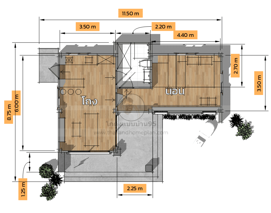 แบบบ้านทรงกล่องP-2222 (10)